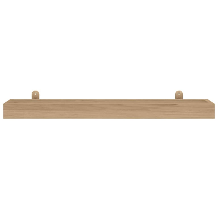 Wandschappen 2 st 90x15x6 cm massief teakhout