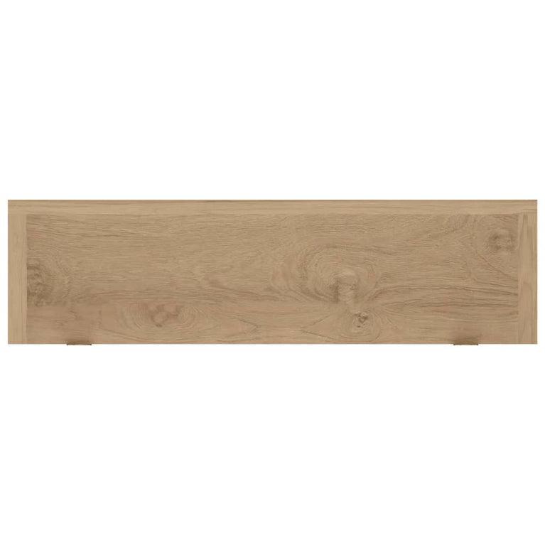 Wandschappen 2 st 90x15x6 cm massief teakhout