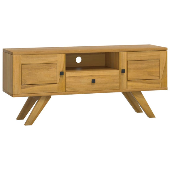 Tv-meubel 110x30x50 cm massief teakhout MeubelReus