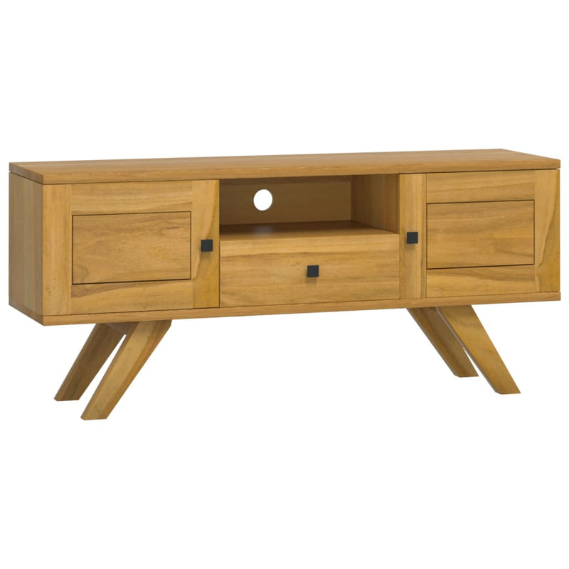 Tv-meubel 110x30x50 cm massief teakhout MeubelReus