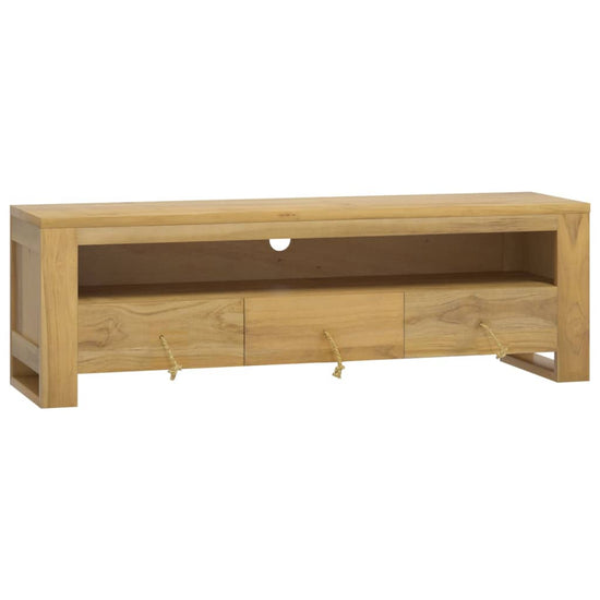 Tv-meubel 110x30x35 cm massief teakhout MeubelReus