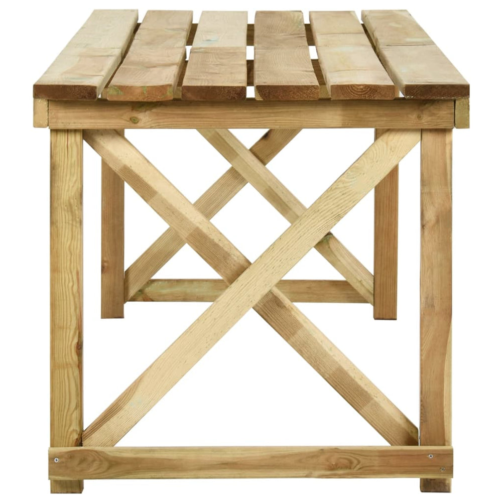 Tuintafel 200x79x75 cm geïmpregneerd grenenhout MeubelReus