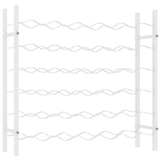 Wijnrek voor 36 flessen metaal wit MeubelReus