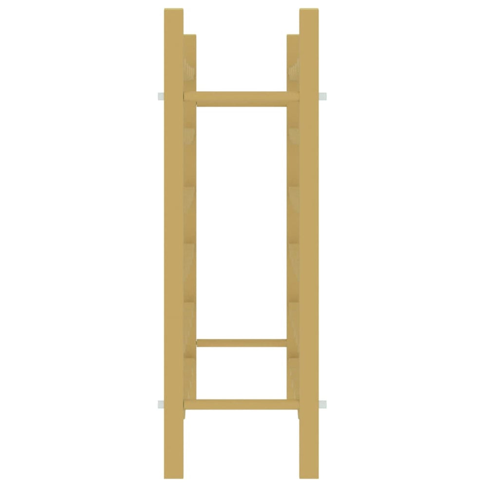 Wijnrek voor 36 flessen metaal goudkleurig MeubelReus