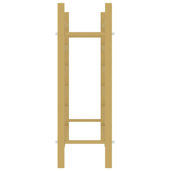 Wijnrek voor 36 flessen metaal goudkleurig MeubelReus