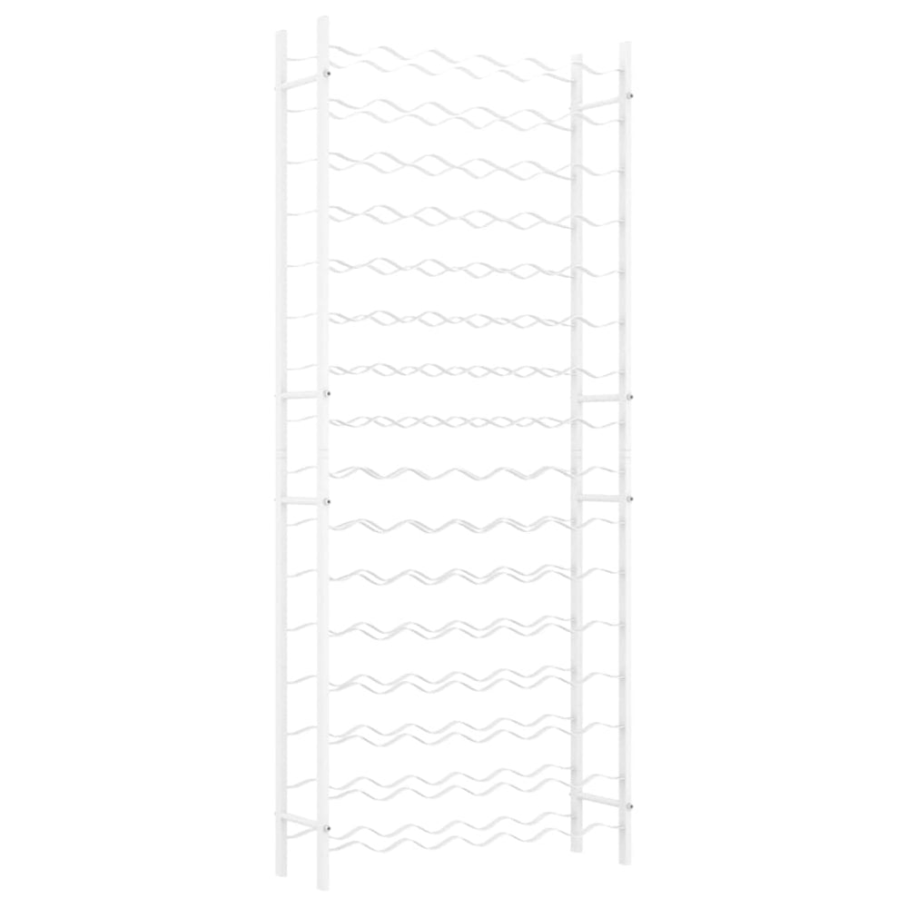 Wijnrek voor 96 flessen metaal wit MeubelReus