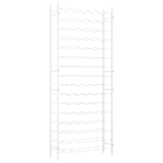 Wijnrek voor 96 flessen metaal wit MeubelReus