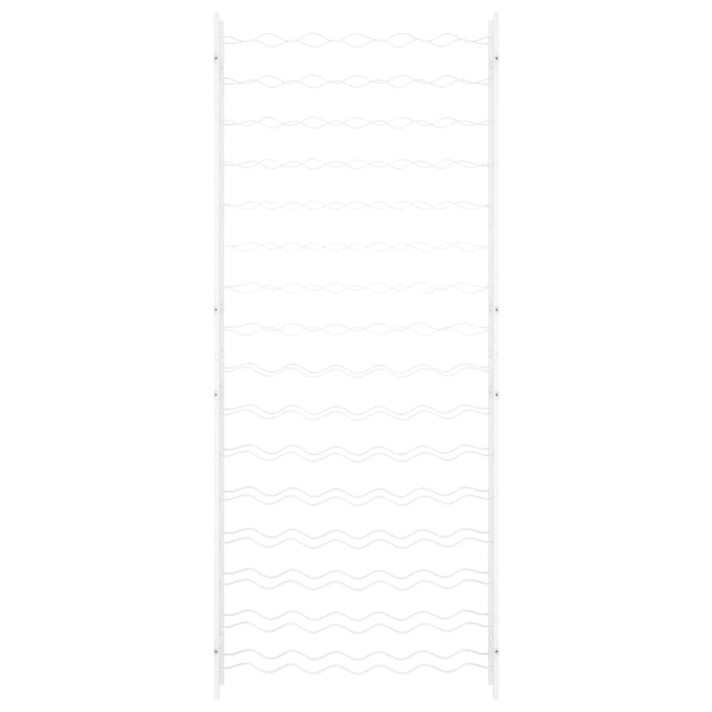 Wijnrek voor 96 flessen metaal wit MeubelReus