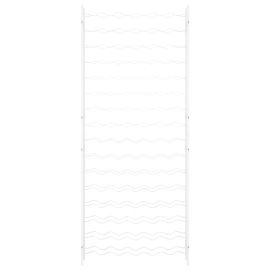 Wijnrek voor 96 flessen metaal wit MeubelReus