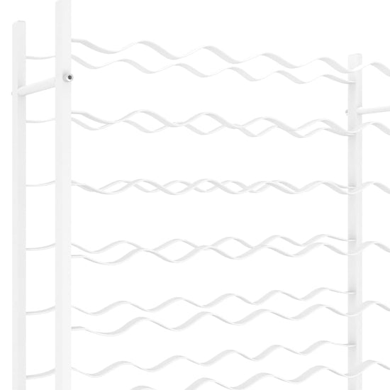 Wijnrek voor 96 flessen metaal wit MeubelReus