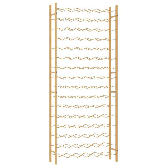 Wijnrek voor 96 flessen metaal goudkleurig MeubelReus