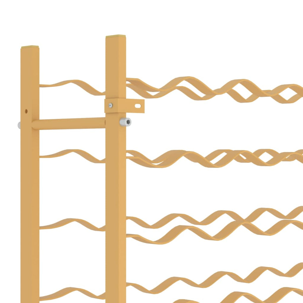 Wijnrek voor 96 flessen metaal goudkleurig MeubelReus