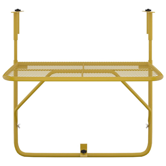 Balkontafel 60x40 cm staal goudkleurig MeubelReus