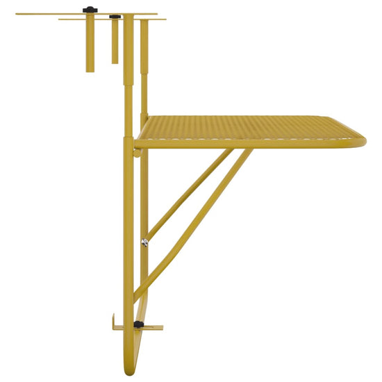 Balkontafel 60x40 cm staal goudkleurig MeubelReus