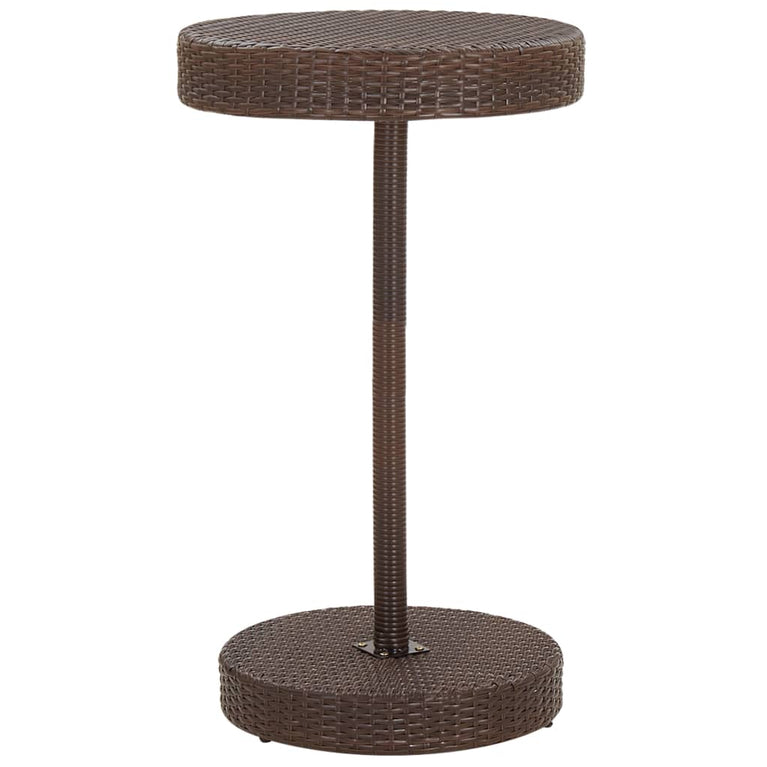 3-delige Tuinbarset met kussens poly rattan bruin MeubelReus