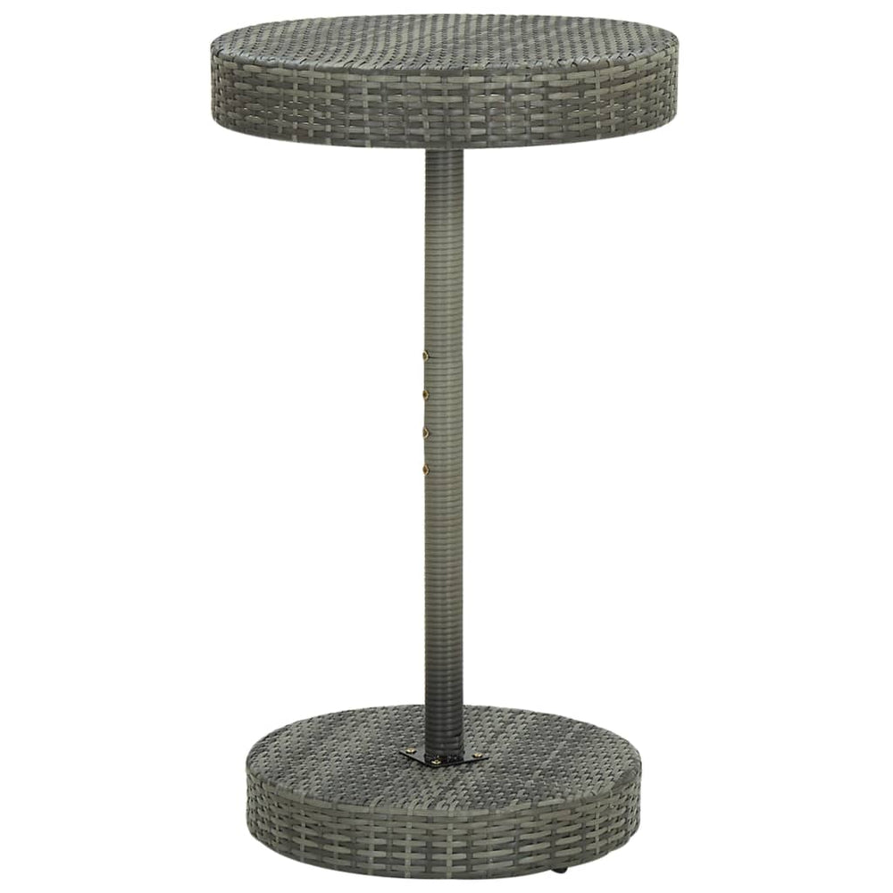 3-delige Tuinbarset met kussens poly rattan grijs MeubelReus