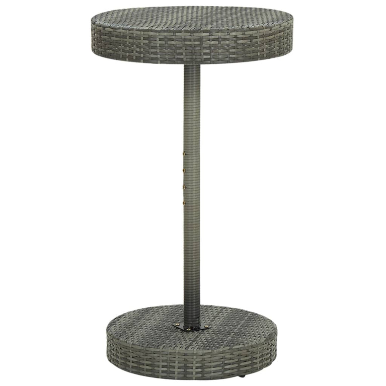 3-delige Tuinbarset met kussens poly rattan grijs MeubelReus