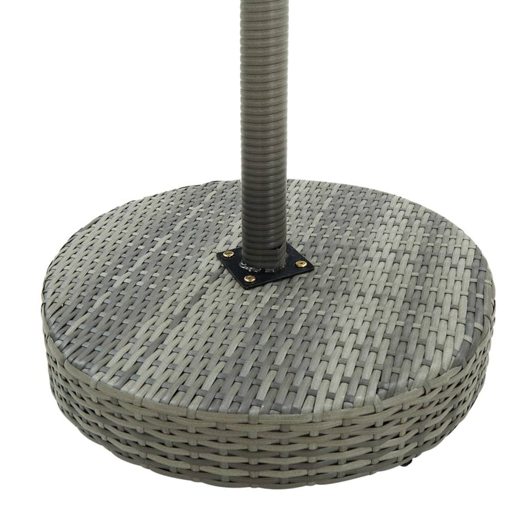 3-delige Tuinbarset met kussens poly rattan grijs MeubelReus