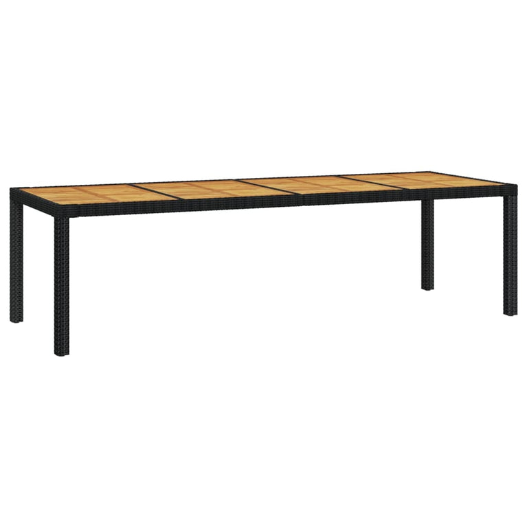 9-delige Tuinset met kussens poly rattan zwart MeubelReus