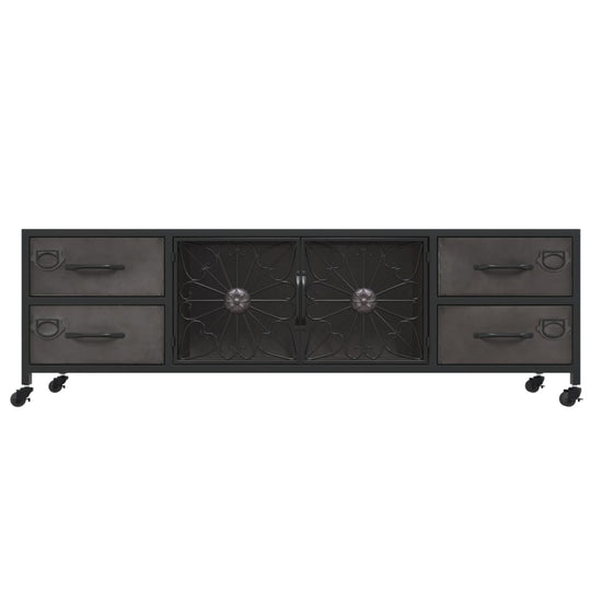 Tv-meubel 110x30x40 cm ijzer zilverkleurig MeubelReus