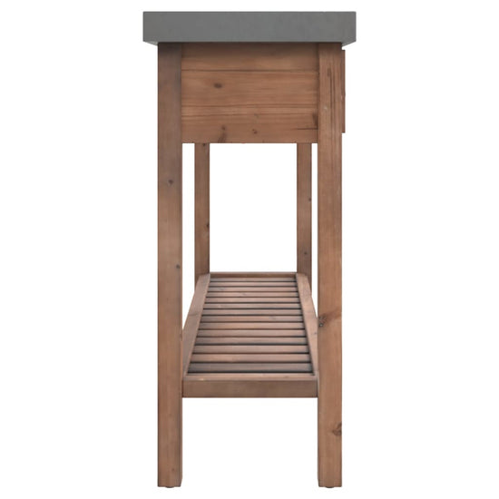 Wandtafel 110x35x80 cm massief vurenhout MeubelReus