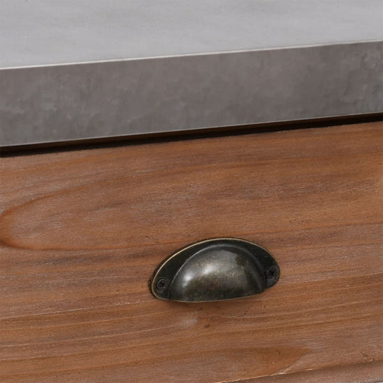 Wandtafel 110x35x80 cm massief vurenhout MeubelReus