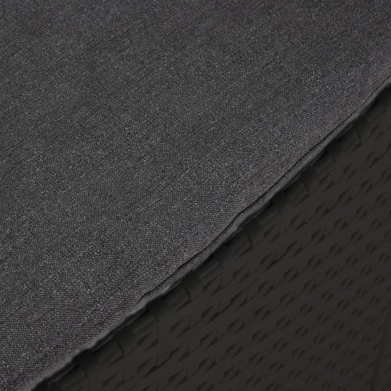 Tuinstoel met kussen polypropeen rattan grafietkleurig MeubelReus