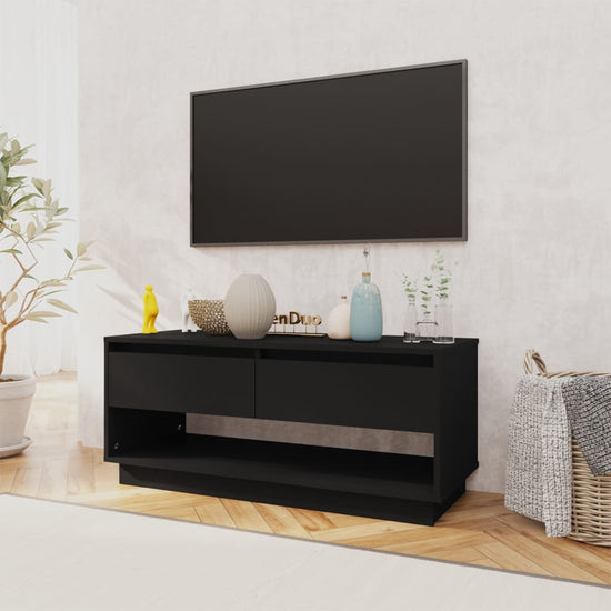 Tv-meubel 102x41x44 cm spaanplaat zwart MeubelReus