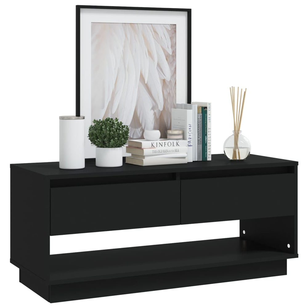 Tv-meubel 102x41x44 cm spaanplaat zwart MeubelReus