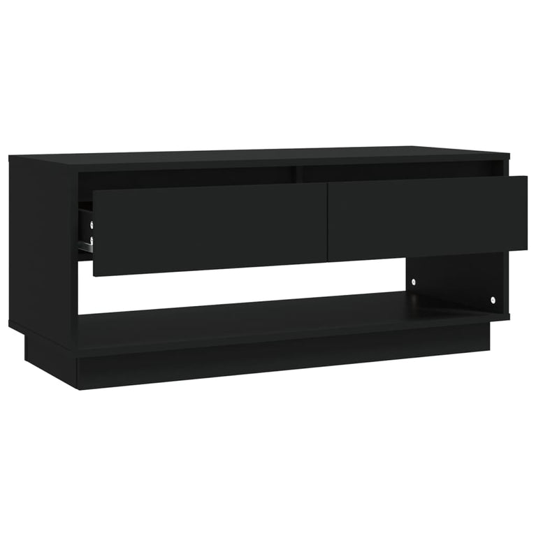 Tv-meubel 102x41x44 cm spaanplaat zwart MeubelReus