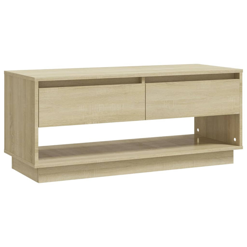 Tv-meubel 102x41x44 cm spaanplaat sonoma eikenkleurig MeubelReus