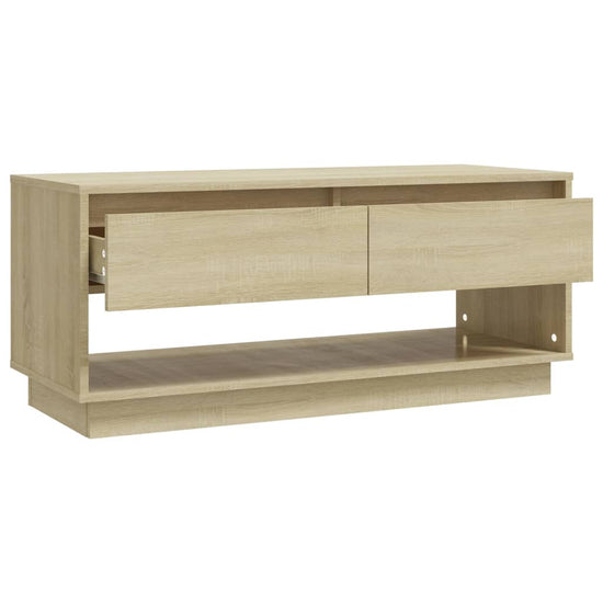 Tv-meubel 102x41x44 cm spaanplaat sonoma eikenkleurig MeubelReus