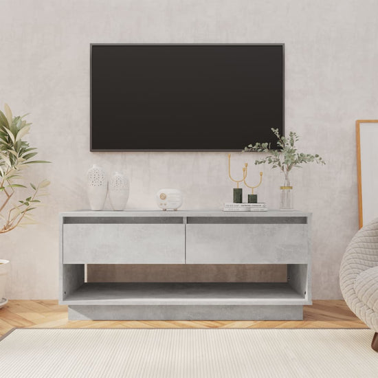 Tv-meubel 102x41x44 cm spaanplaat betongrijs MeubelReus