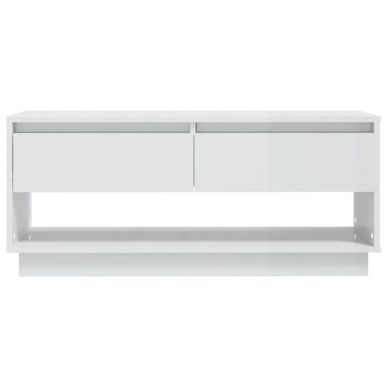 Tv-meubel 102x41x44 cm spaanplaat hoogglans wit MeubelReus