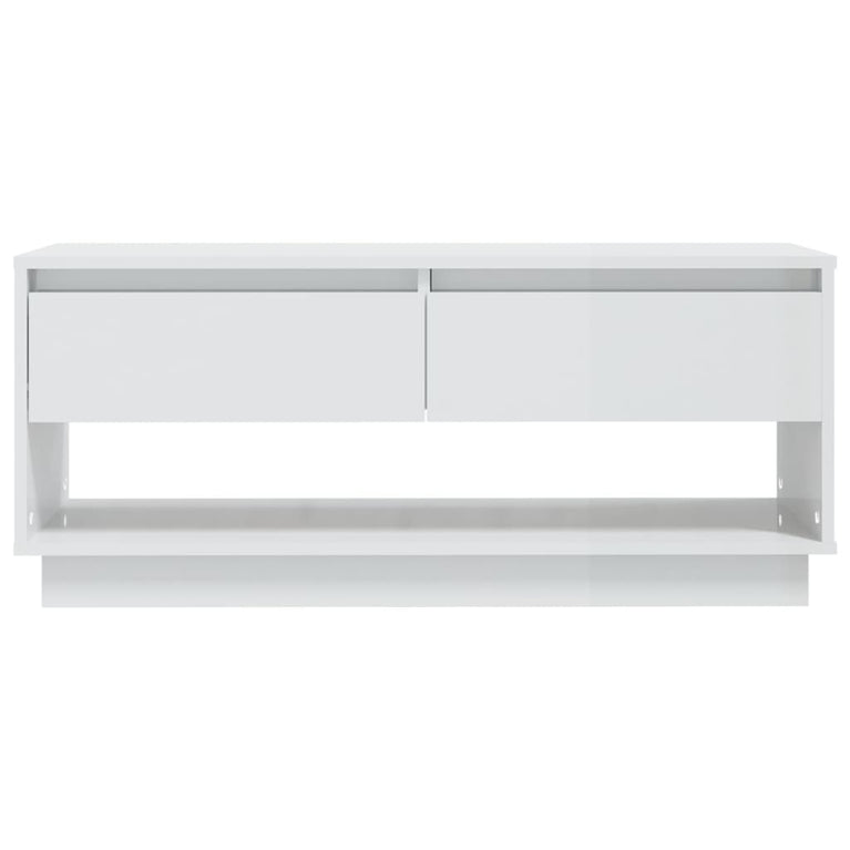 Tv-meubel 102x41x44 cm spaanplaat hoogglans wit MeubelReus