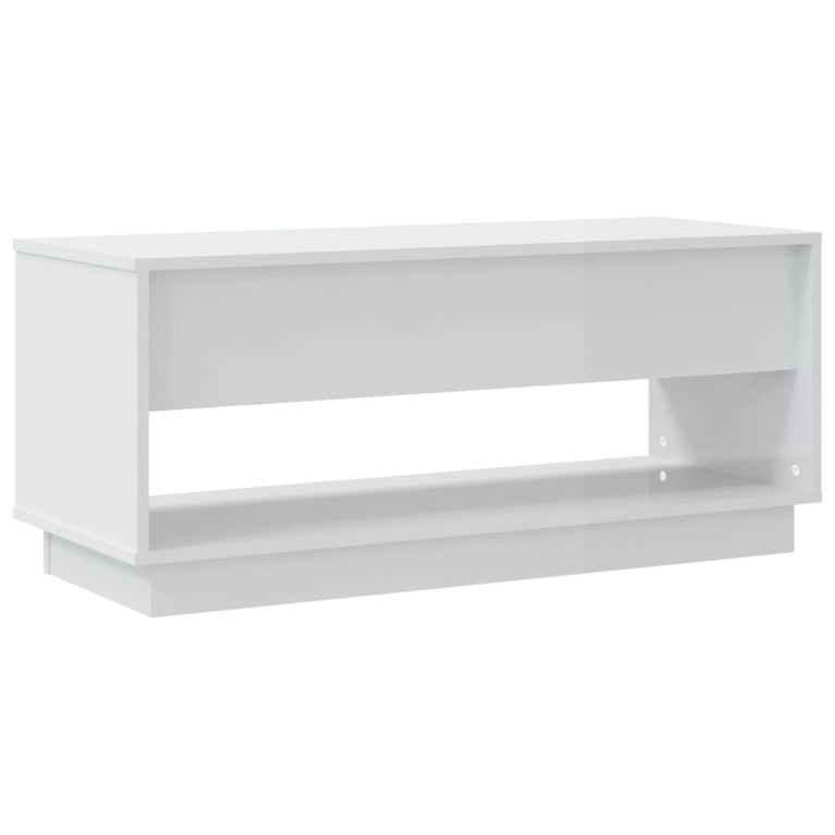 Tv-meubel 102x41x44 cm spaanplaat hoogglans wit MeubelReus