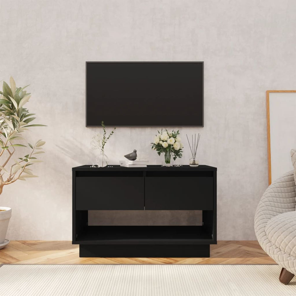 Tv-meubel 70x41x44 cm spaanplaat zwart MeubelReus