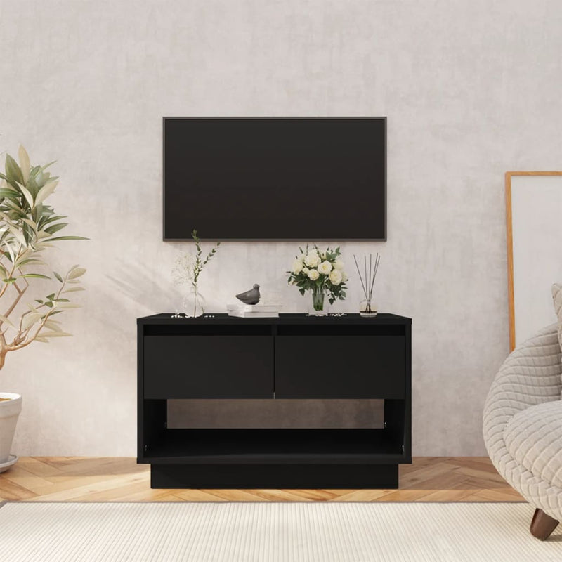 Tv-meubel 70x41x44 cm spaanplaat zwart MeubelReus