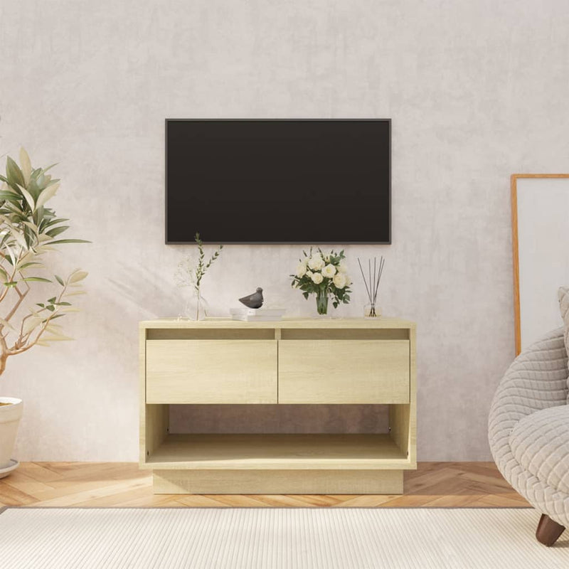 Tv-meubel 70x41x44 cm spaanplaat sonoma eikenkleurig MeubelReus