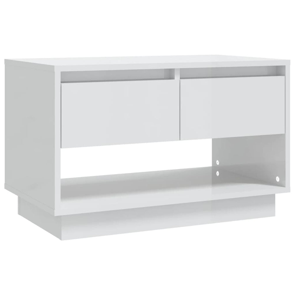 Tv-meubel 70x41x44 cm spaanplaat hoogglans wit MeubelReus