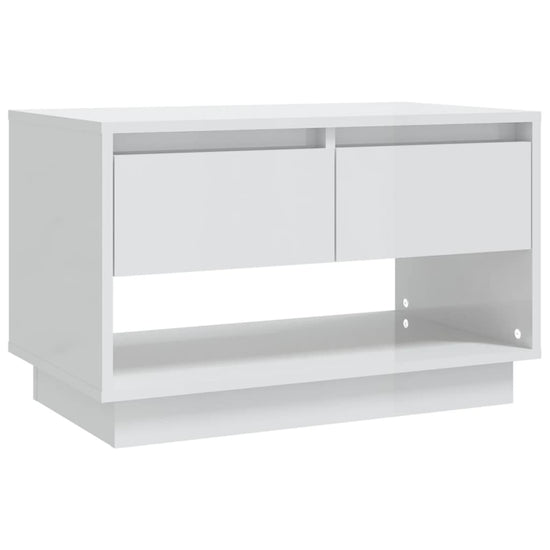 Tv-meubel 70x41x44 cm spaanplaat hoogglans wit MeubelReus