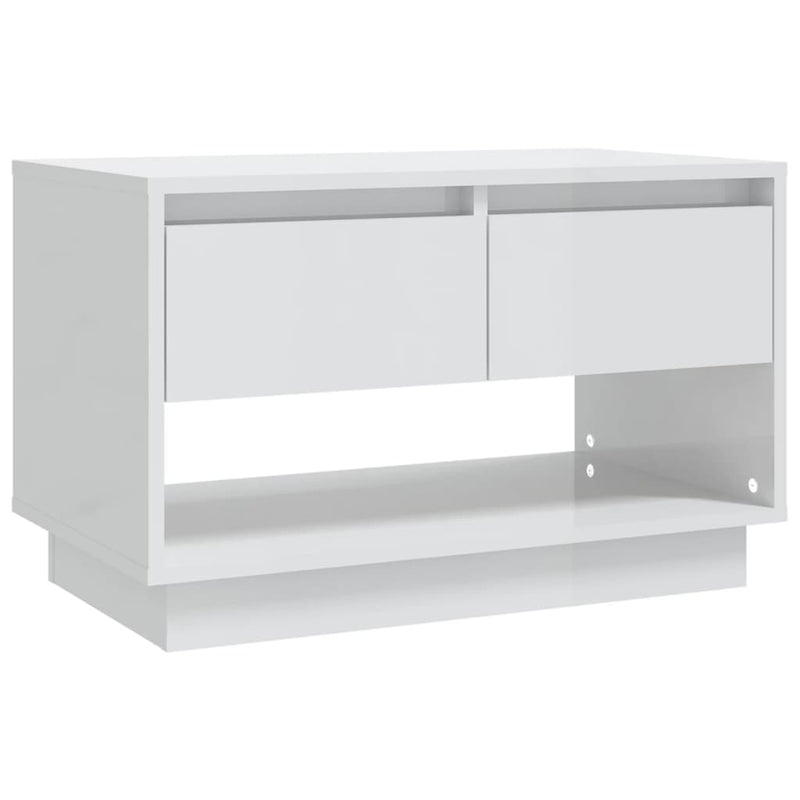 Tv-meubel 70x41x44 cm spaanplaat hoogglans wit MeubelReus