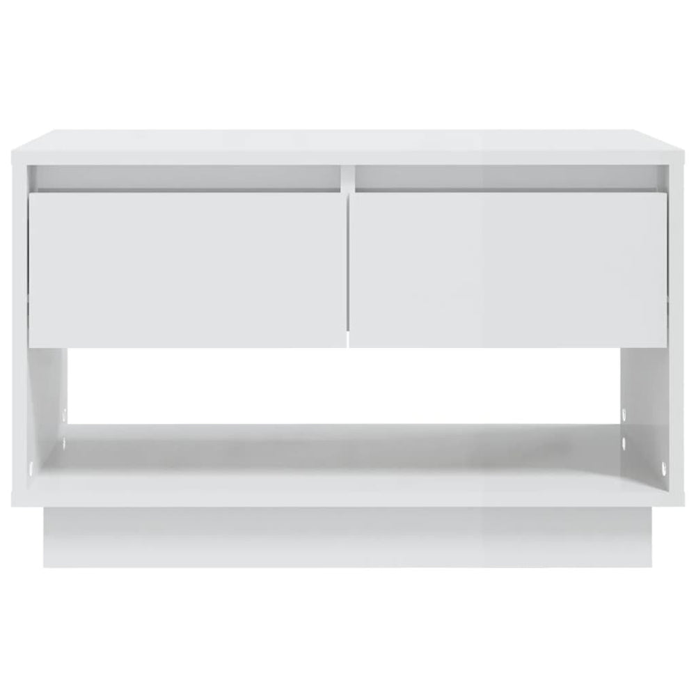 Tv-meubel 70x41x44 cm spaanplaat hoogglans wit MeubelReus