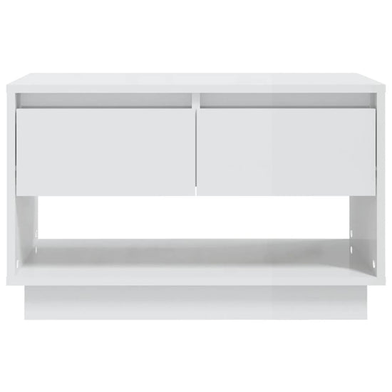 Tv-meubel 70x41x44 cm spaanplaat hoogglans wit MeubelReus