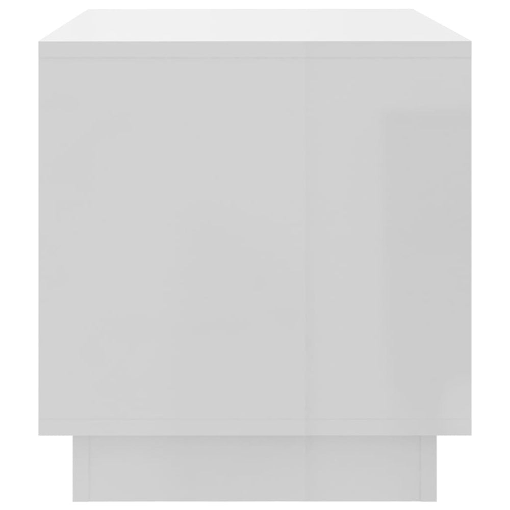 Tv-meubel 70x41x44 cm spaanplaat hoogglans wit MeubelReus
