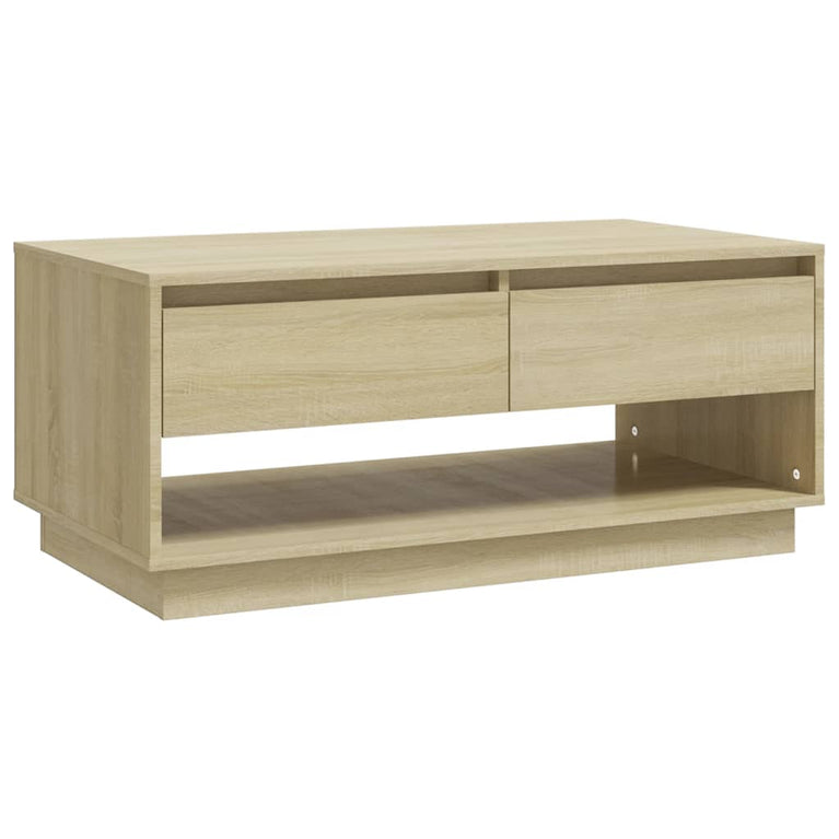 Salontafel 102,5x55x44 cm spaanplaat sonoma eikenkleurig MeubelReus