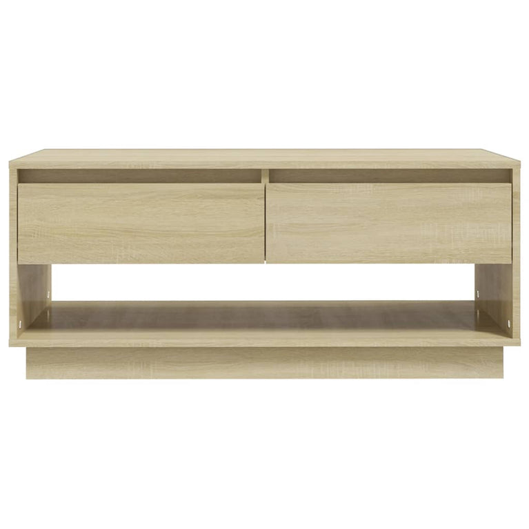 Salontafel 102,5x55x44 cm spaanplaat sonoma eikenkleurig MeubelReus