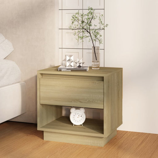Nachtkastjes 2 st 45x34x44 cm spaanplaat sonoma eikenkleurig MeubelReus