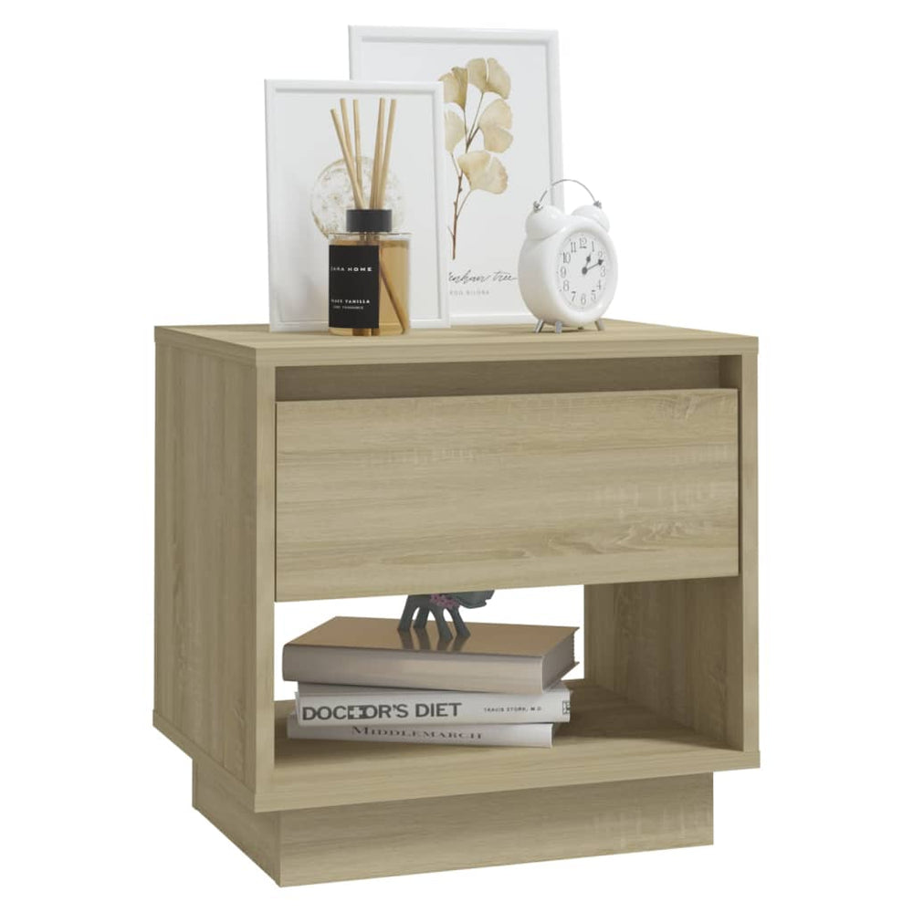 Nachtkastjes 2 st 45x34x44 cm spaanplaat sonoma eikenkleurig MeubelReus