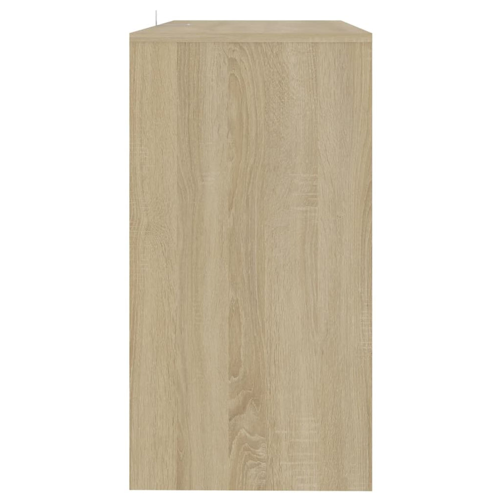 Wandtafel 89x41x76,5 cm staal sonoma eikenkleurig MeubelReus